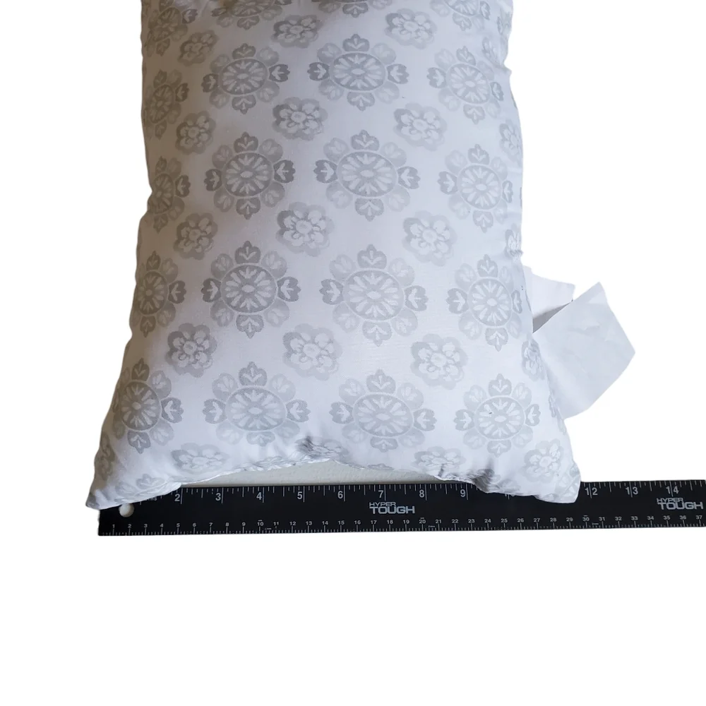 Two Accent Pillows Gray/ White Home Decor